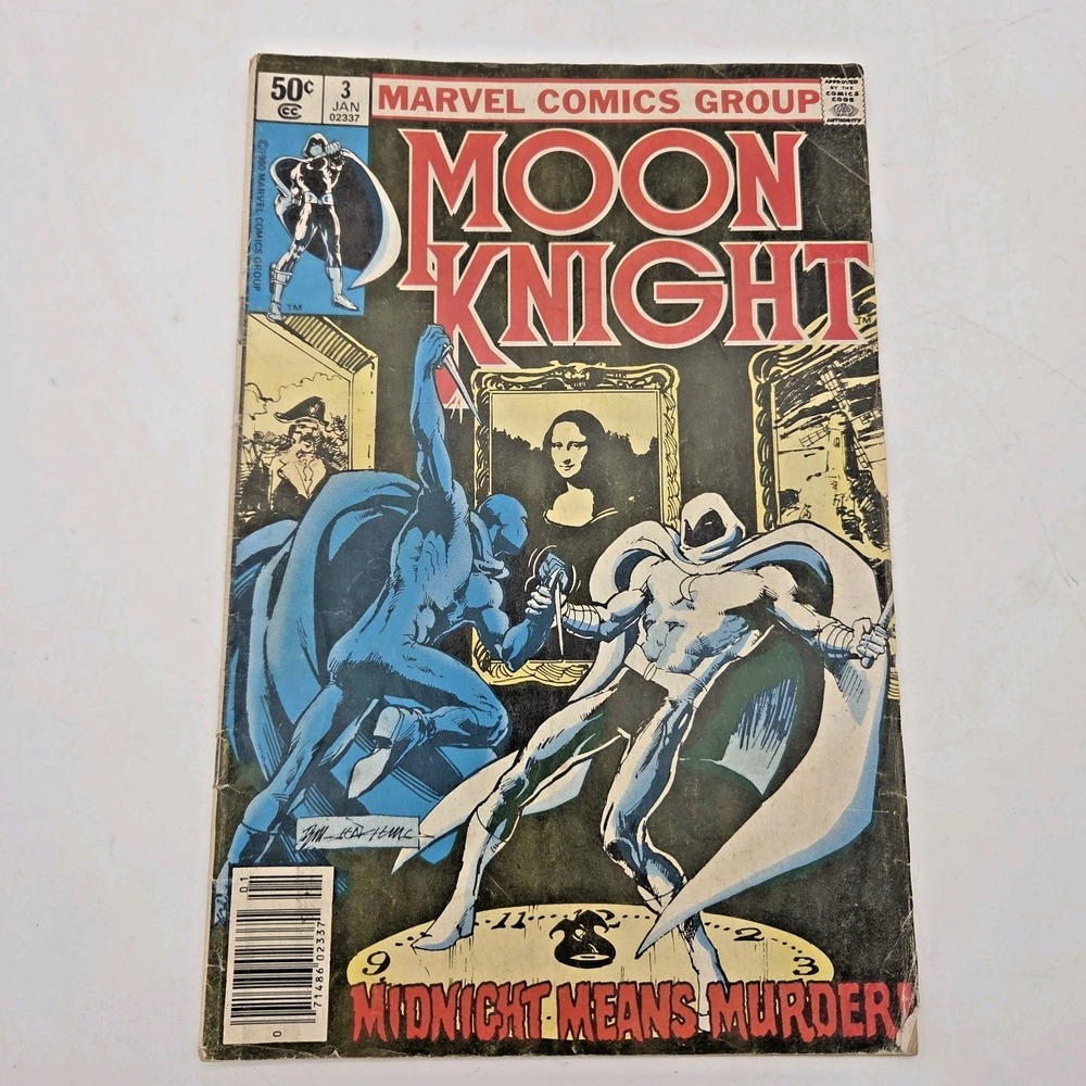 Marvel Comics Moon Knight #3 1st Appearance Midnight Man; Bill Sienkiewicz Comic